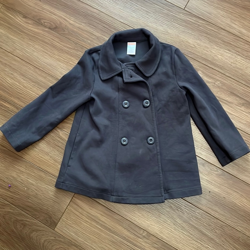 Cotton/polyester/spandex Girls Peacoat. Smoke free home